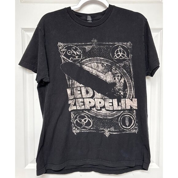 Vintage Led Zeppelin T-Shirt Zoso Rock Metal Band  Mens Size L - Picture 1 of 5